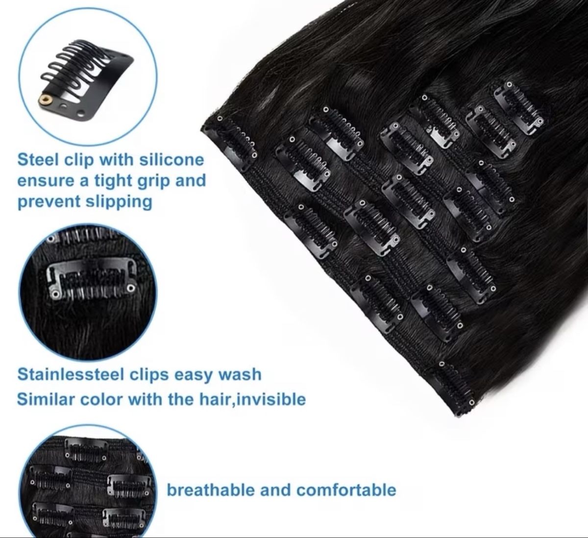 Parrucche: Clip Extensions 55,8cm braun  – Nuovo (secondo la descrizione) da Trimbach venduto da Alessia75 8