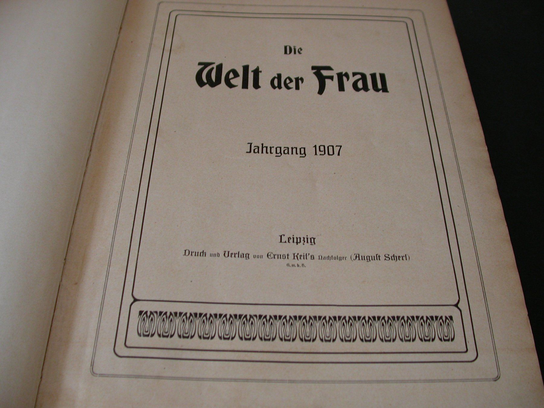 Libri: Die Welt der Frau 1907 – Usato da Zürich venduto da Marcel6887 1