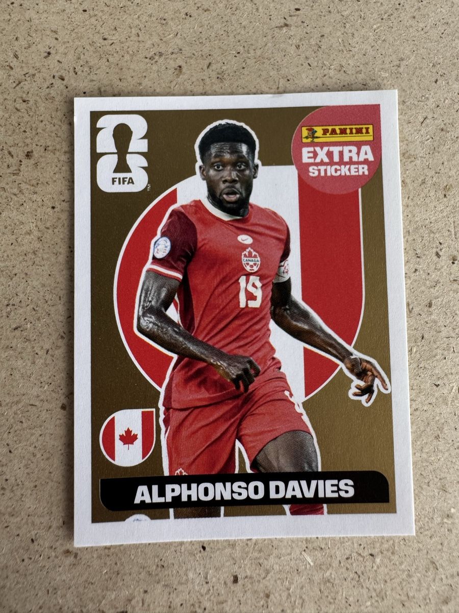 Panini Carte collezionabili: Panini - WM 2026 - Extra Sticker - Alphonso Davies – Nuovo (secondo la descrizione) da Wetzikon ZH venduto da thayreen