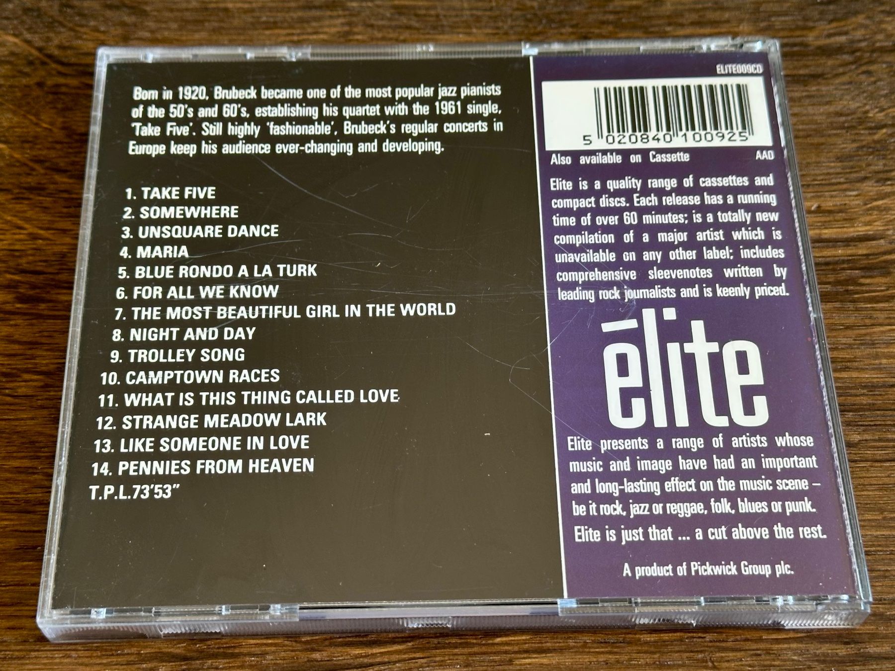 CDs: Dave Brubeck - Take... The Greatest Hits - CD – Gebraucht aus Pontresina von il-bain 1