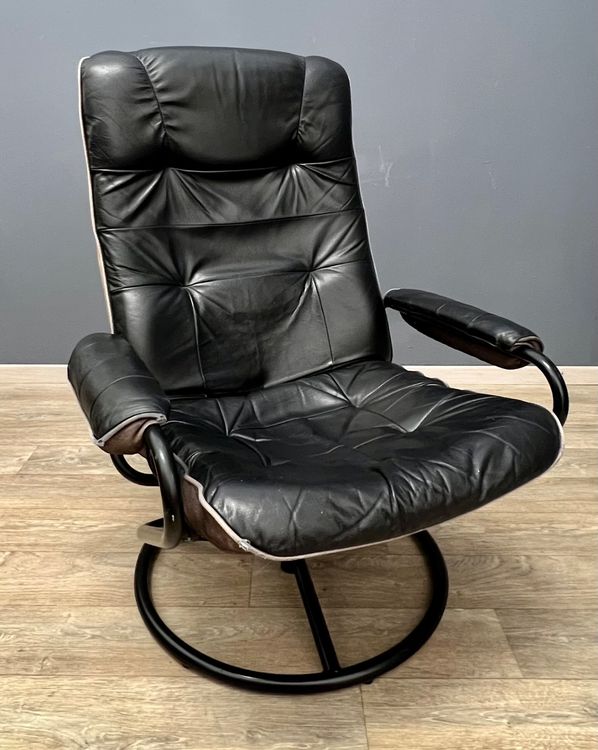 70/80er Drehsessel Liegesessel Leder Sessel Ikea Design Kaufen auf
