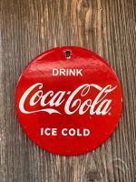 Emblem emailliert COKE Coca Cola rund 13cm Deko