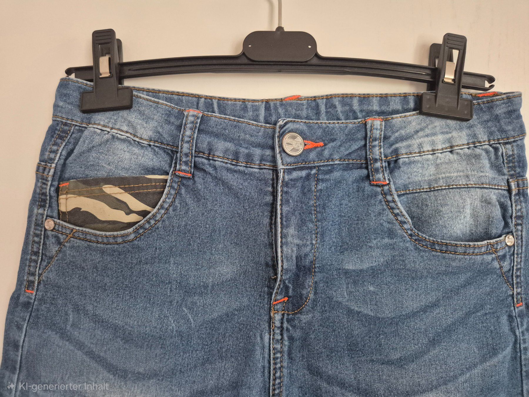 Pantaloni: Leichte Shorts im Denim-Look,  Gr. 164 – Nuovo (secondo la descrizione) da Volketswil venduto da Dokinka 2