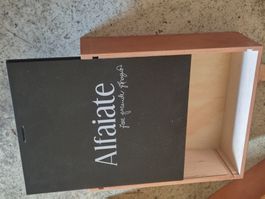 3er Weinkiste mit Schiebedeckel leer 33.5x29.5x11.7cm