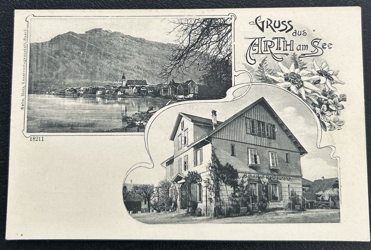 Ansichtskarten: Gruss aus Arth am See  – Gebraucht aus Horw von Tellbub