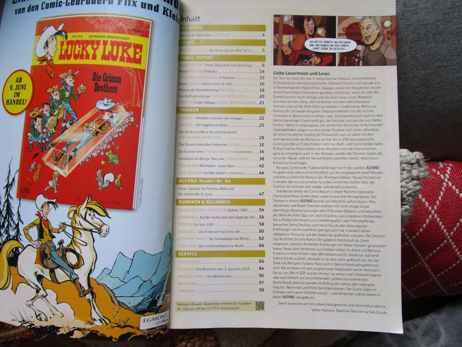 Fumetti: Alfonz Comicreporter 2/2026, Comic Magazin – Usato da Scuol venduto da Luana.. 5