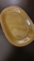 🇨🇭 Rössler Porzellan Plat Ovale 28 Vert Olive 60's Vintage