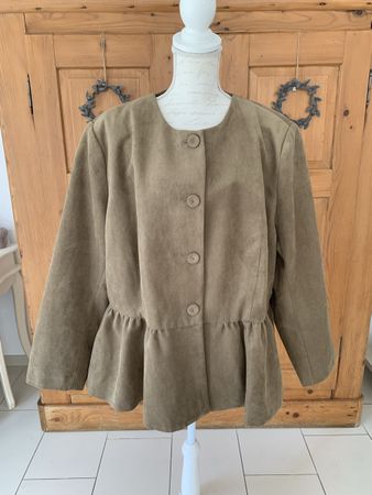 Lässige Jacke in Velouroptik von H&M Gr. XXL 