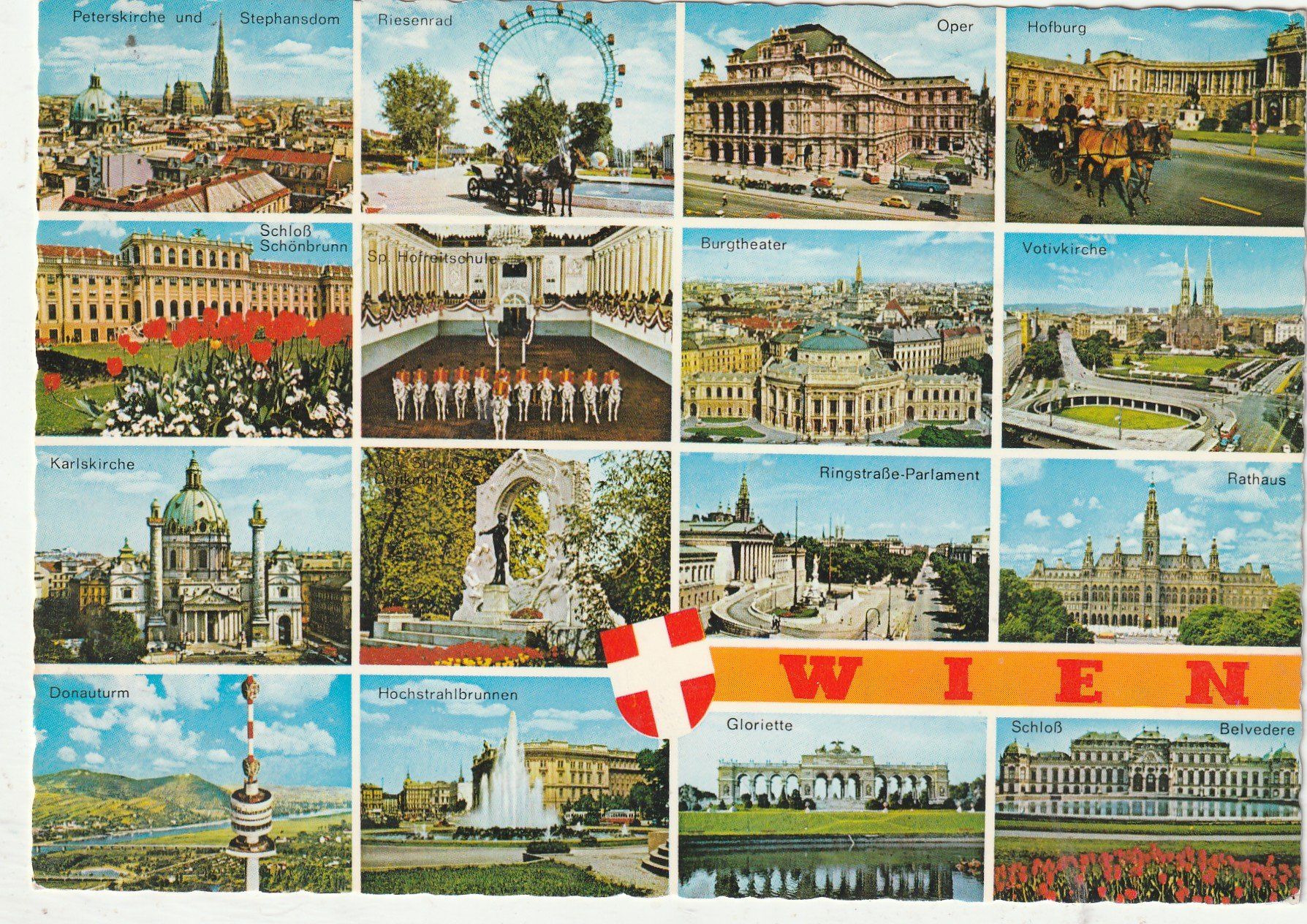 Cartoline postali: 4 Karten Wien – Usato da Lumbrein venduto da made02