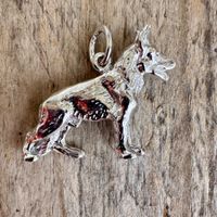 Dog Pendant Hund Anhänger Silver Silber 925 Vintage