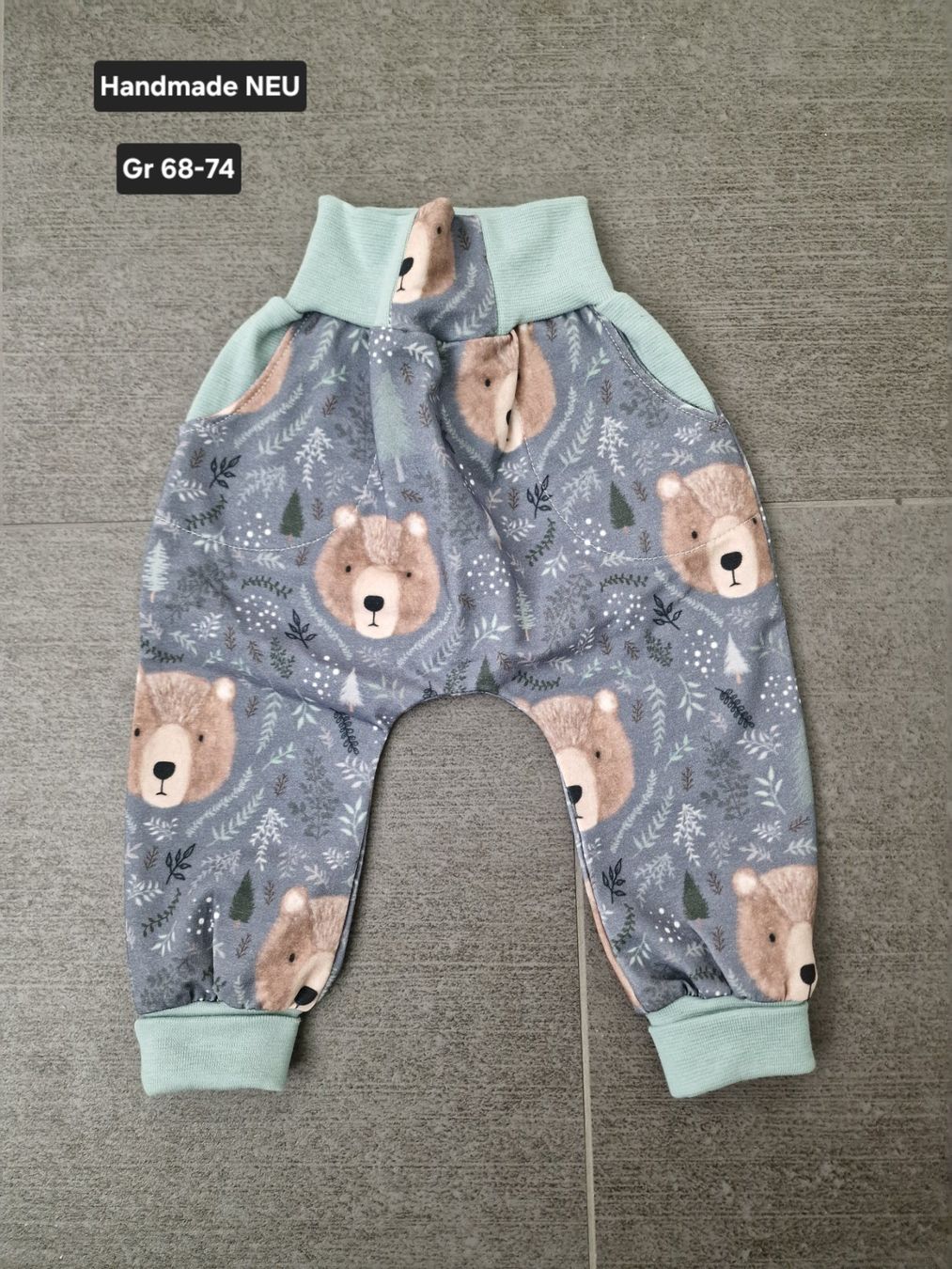 Pantaloni: Neue Handmade Pumphosen Gr 68-74 – Nuovo (secondo la descrizione) da Root venduto da Tanja.st