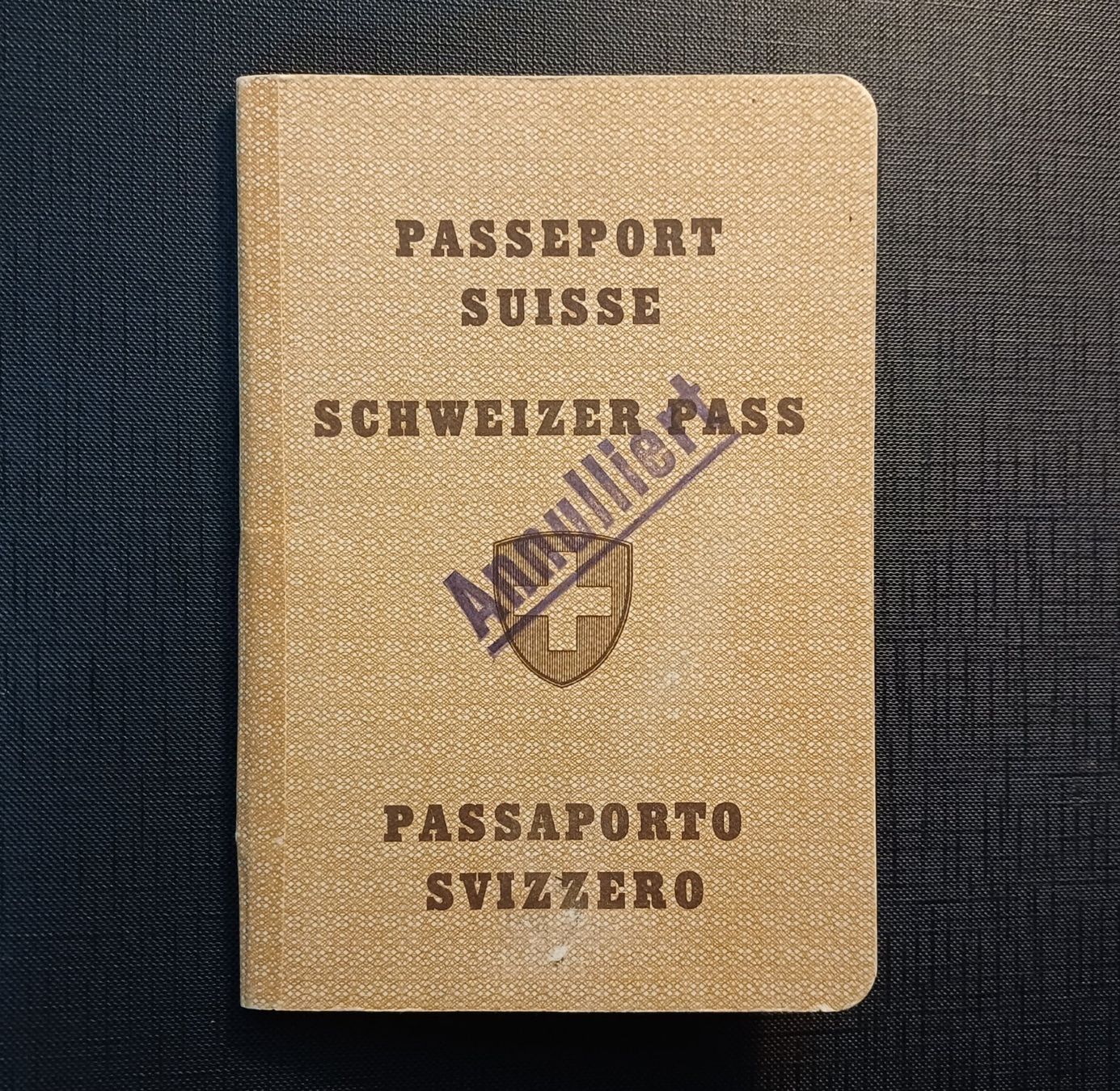 Documenti: Antiker SCHWEIZER PASS Zürich 1954 – Usato da Brittnau venduto da simionius