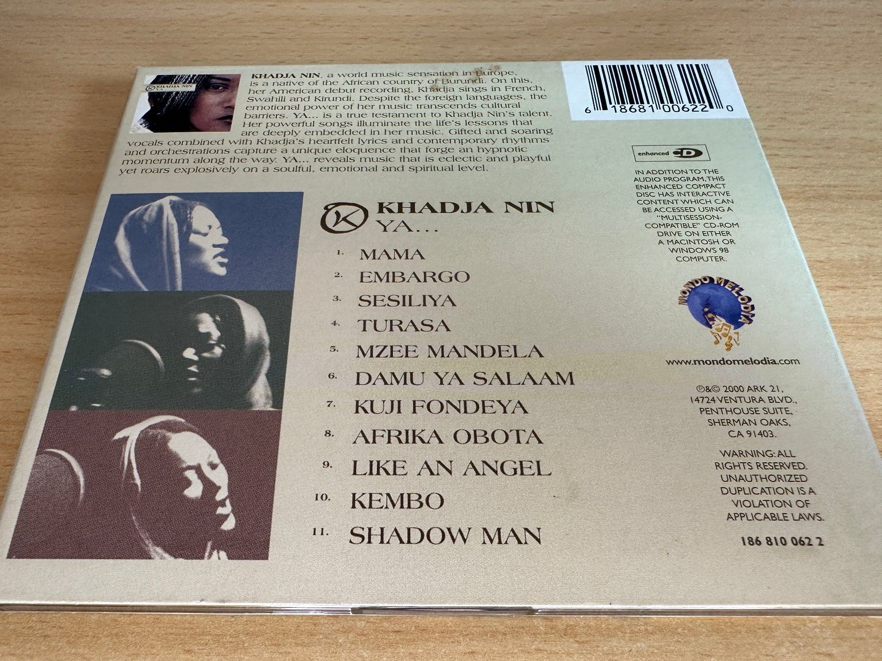 CD: Khadja Nin – Ya... – Usato da Rikon im Tösstal venduto da Alpenmutz 1