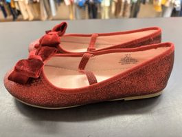 Glitzer Ballerinas rot, Grösse 33