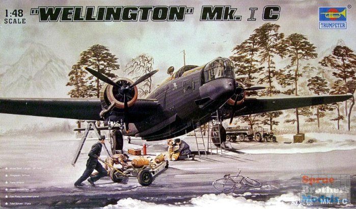 Kit di modellismo & Modellini statici: Vickers Welligton Mk.Ic 1/48 – Nuovo e nell'imballaggio originale da Bözen venduto da jackieoh