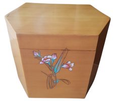 Holzdose Japan antik bemalt