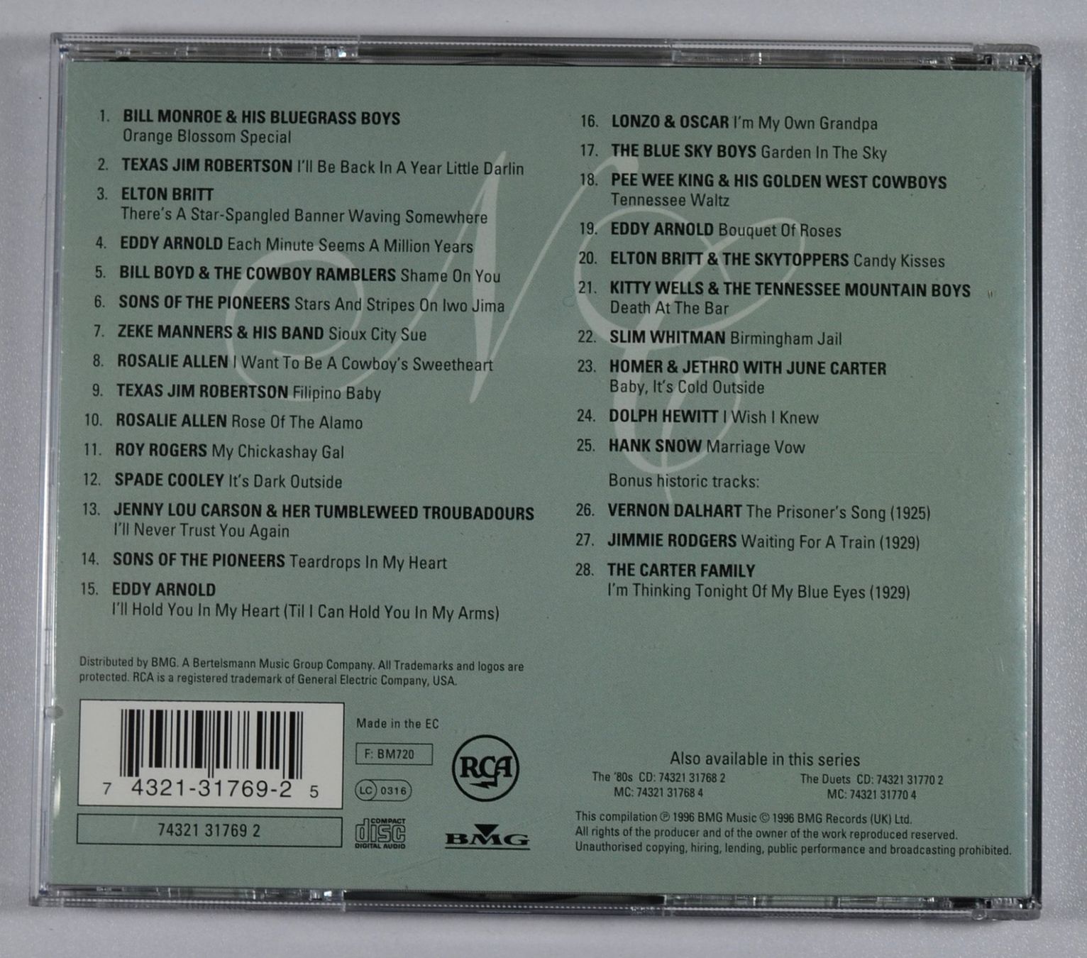 CDs: CD: NASHVILLE CLASSICS - '40 and before – Neu (gemäss Beschreibung) aus Frenkendorf von Yard-Sale-2000 1