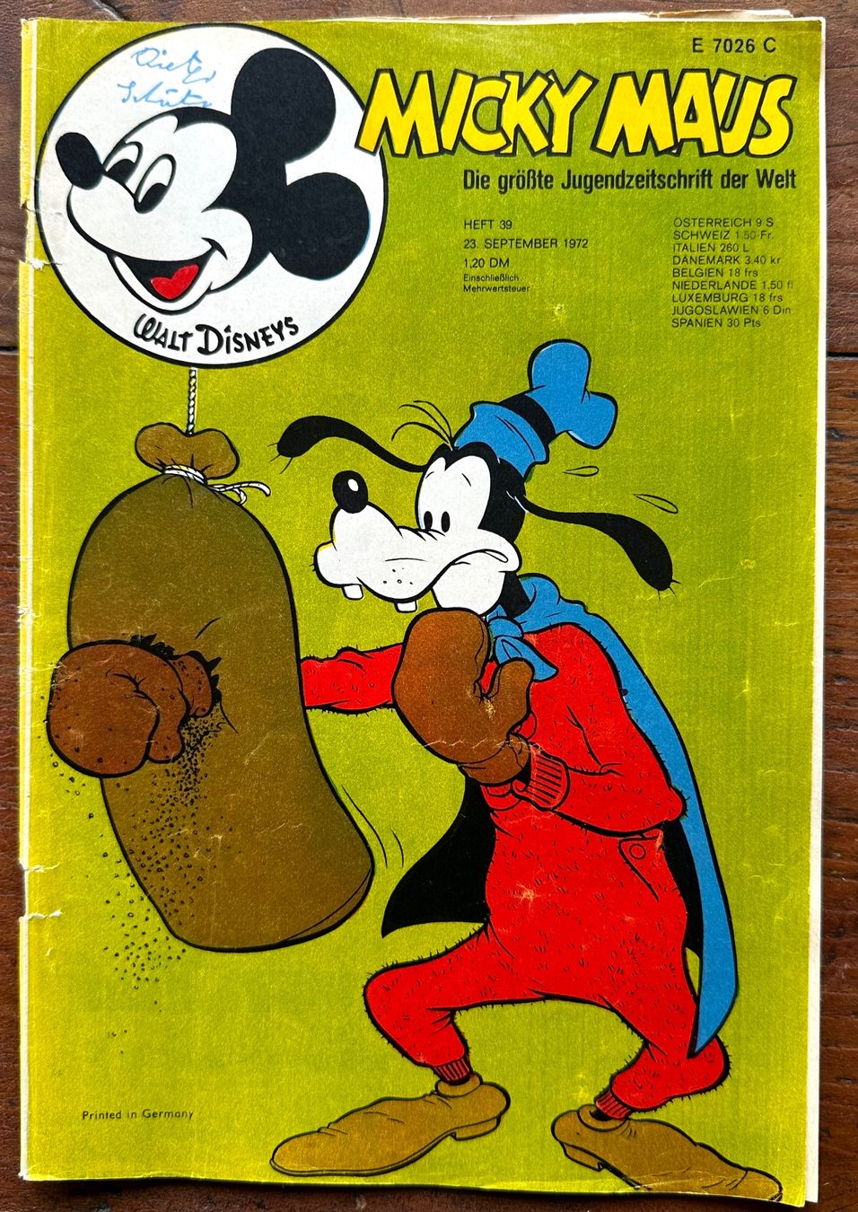 Fumetti: Micky Maus Nr. 39   23.9.1972, hunderte Comics ab 1.- – Usato da Seltisberg venduto da quadartswiss