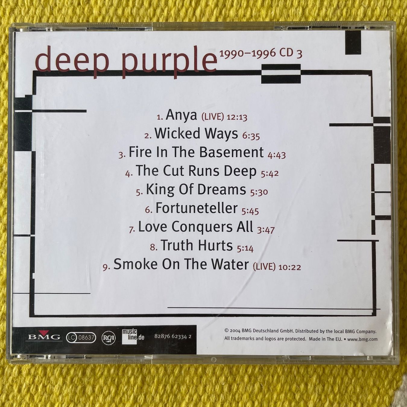CD: DEEP PURPLE-1990-1996 CD3 – Usato da Rorschacherberg venduto da CD-Roli 1
