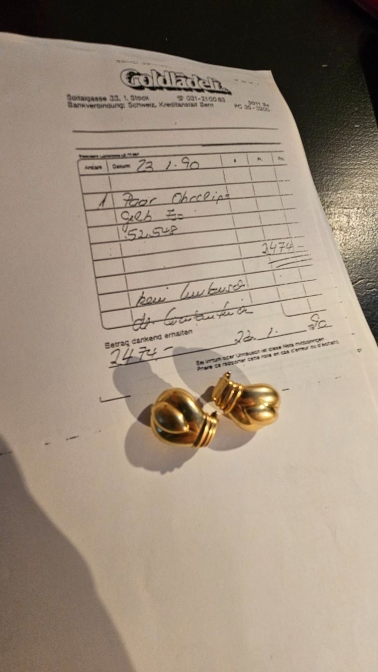 Orecchini pendenti & Orecchini a lobo: Ohrstecker 750er Italy, 1990 – Usato da Belp venduto da Ginus85 1