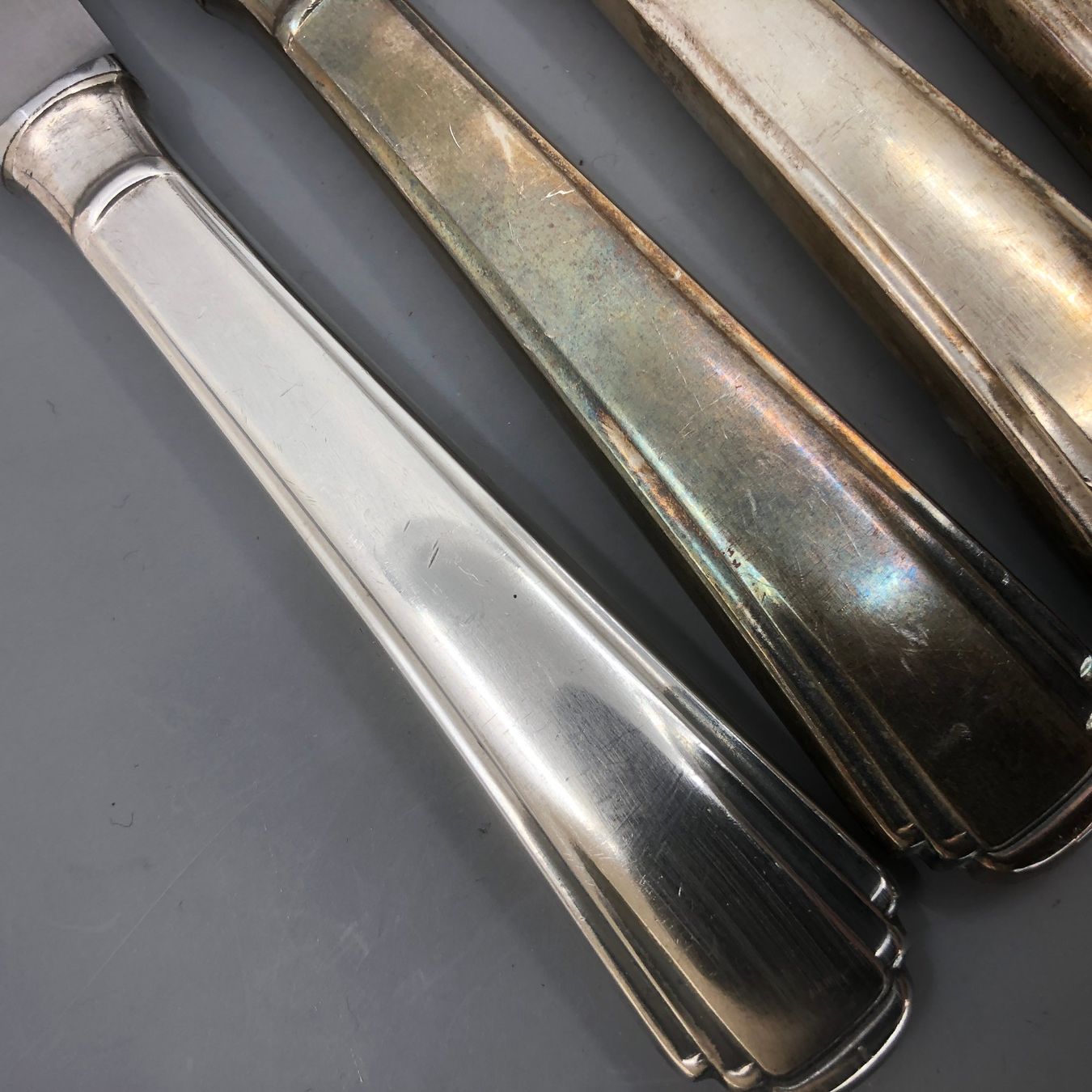 Posate: 10 Tafelmesser versilbert Art Deco – Usato da Basel venduto da Tiabeanie