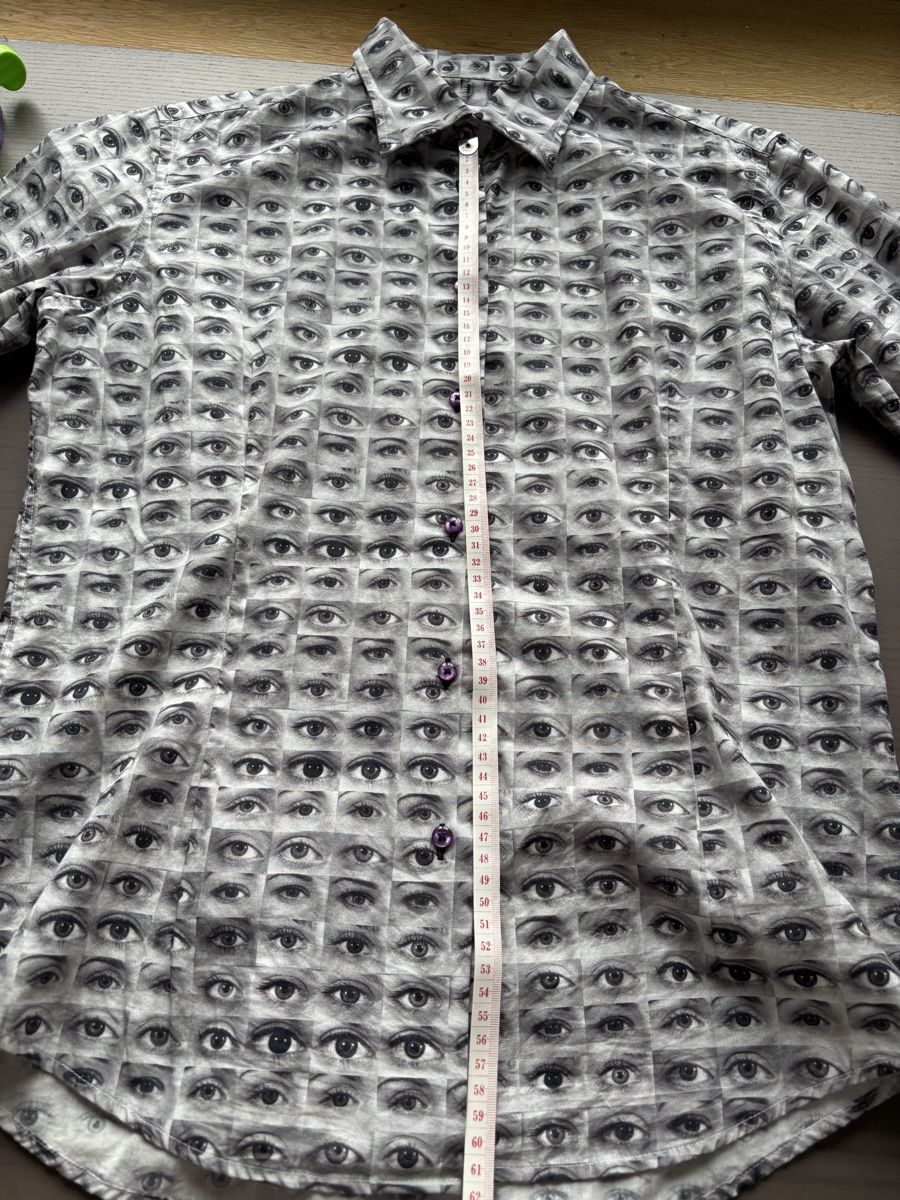 Camicie: Hemd mit Augenmuster – Nuovo (secondo la descrizione) da Frauenfeld venduto da getvintage 7