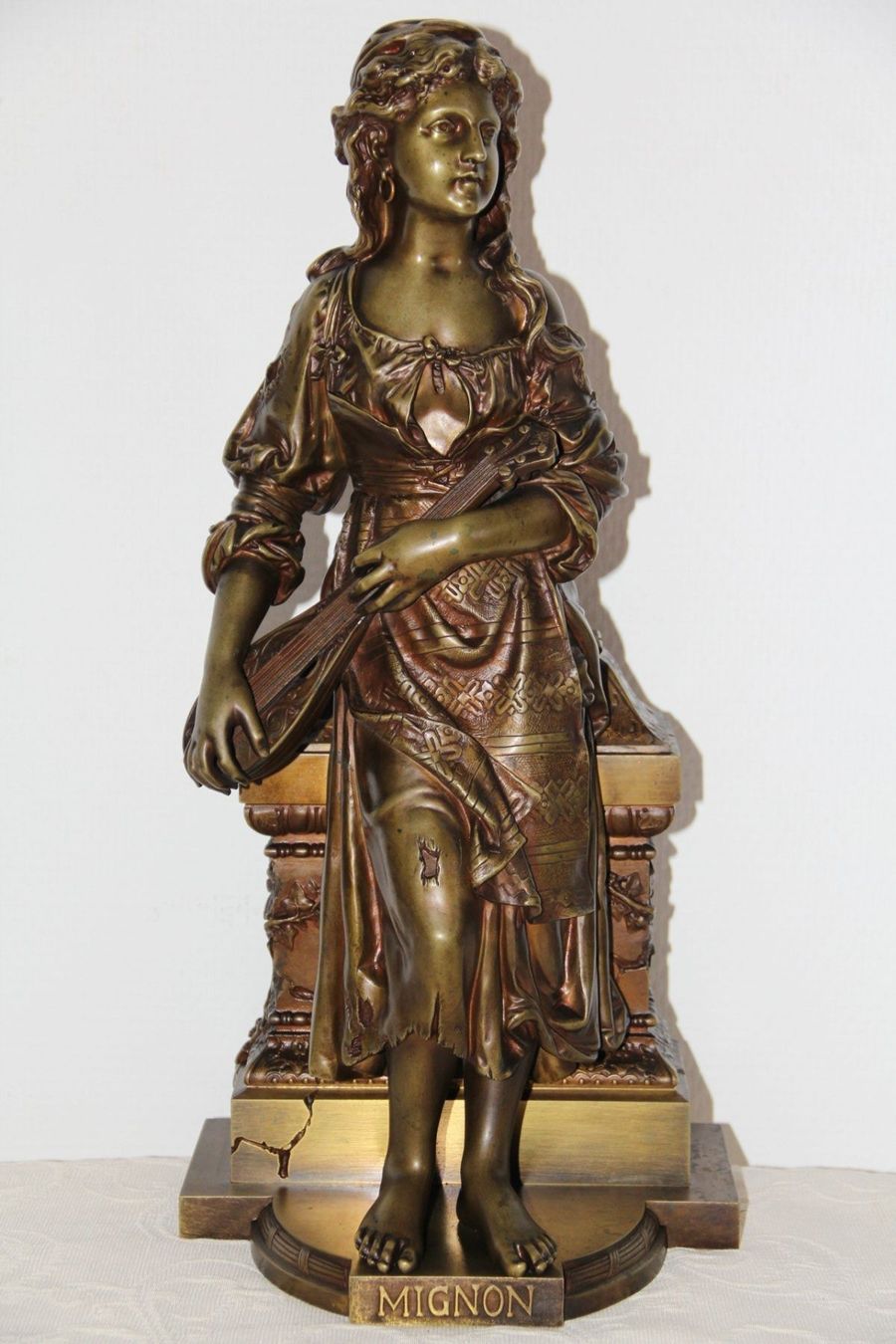 Skulpturen & Statuen: Antique sculpture en bronze Debut . – Gebraucht aus Praz (Vully) von pikuluka1