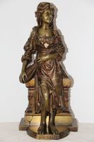 Antique sculpture en bronze Debut .