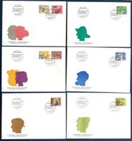 1989-1994 / Schweiz 6 FDC Mensch und Beruf Kompl.