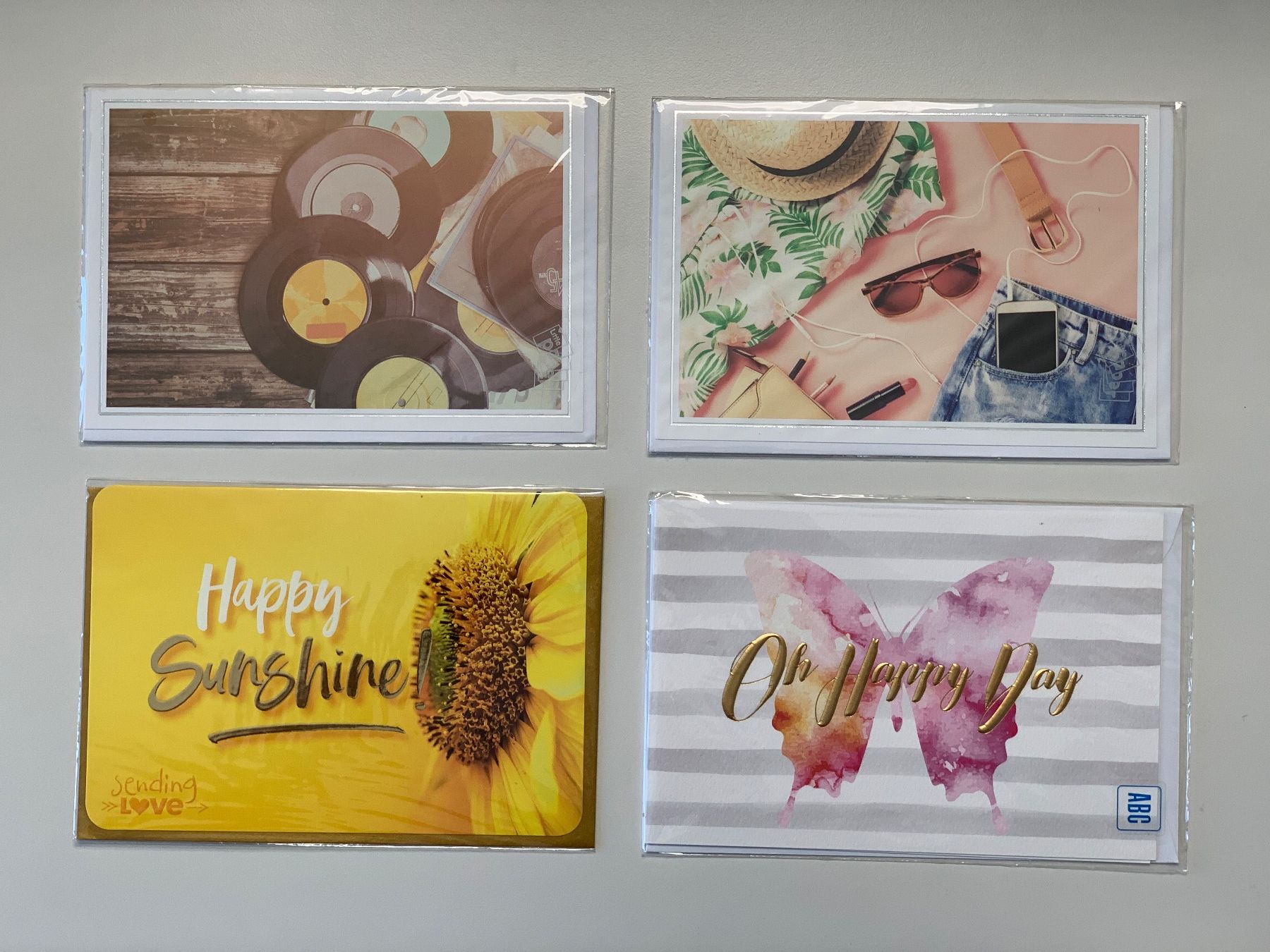 Cartoline: 4er-Set Grusskarten, neu – Nuovo e nell'imballaggio originale da Windisch venduto da rhu_wd8q