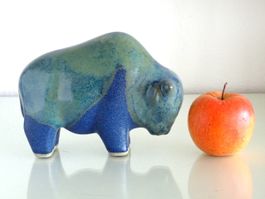 OTTO Keramik Figur Stier Bison Vintage Mid Century