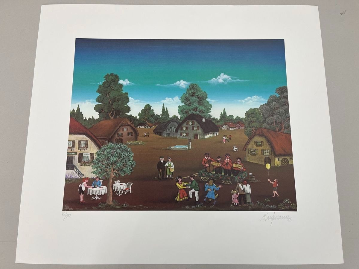 Foto & Immagini: A. KAUFMANN  KUNSTDRUCK SIGNIERT NUMMERIERT – Usato da Gersau venduto da kunst-online