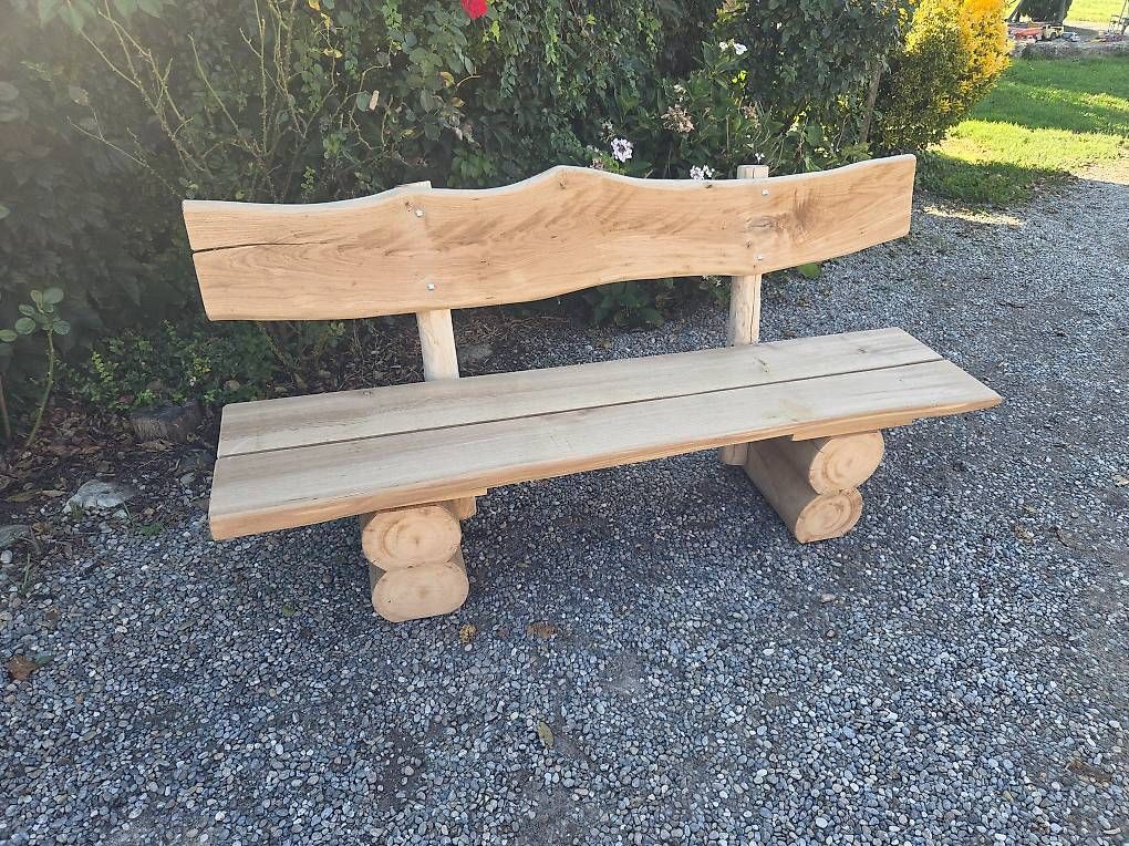 Panchine: Holzbank Rundholzbank – Nuovo e nell'imballaggio originale da Mettendorf TG venduto da 892421