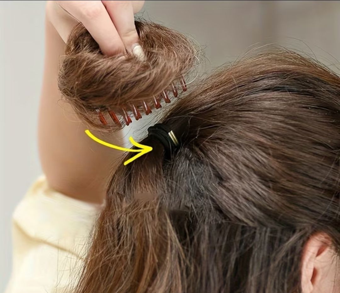 Accessori per capelli: Pince à cheveux - chignon.  Brun – Nuovo e nell'imballaggio originale da Rolle venduto da Loutre84 3