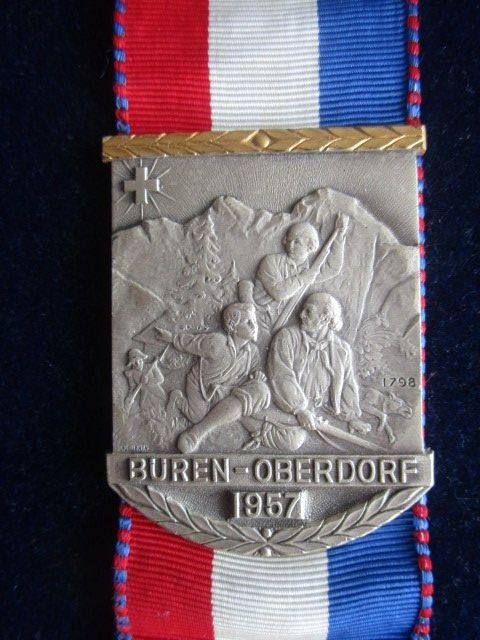 Medaillen: Büron Oberdorf NW - Jubiläumsschiessen 1957 – Gebraucht aus Luzern von Horoskop1 1