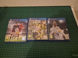 PS4 FIFA Bundle: FIFA 16, FIFA 17, FIFA 18 - Great Condition