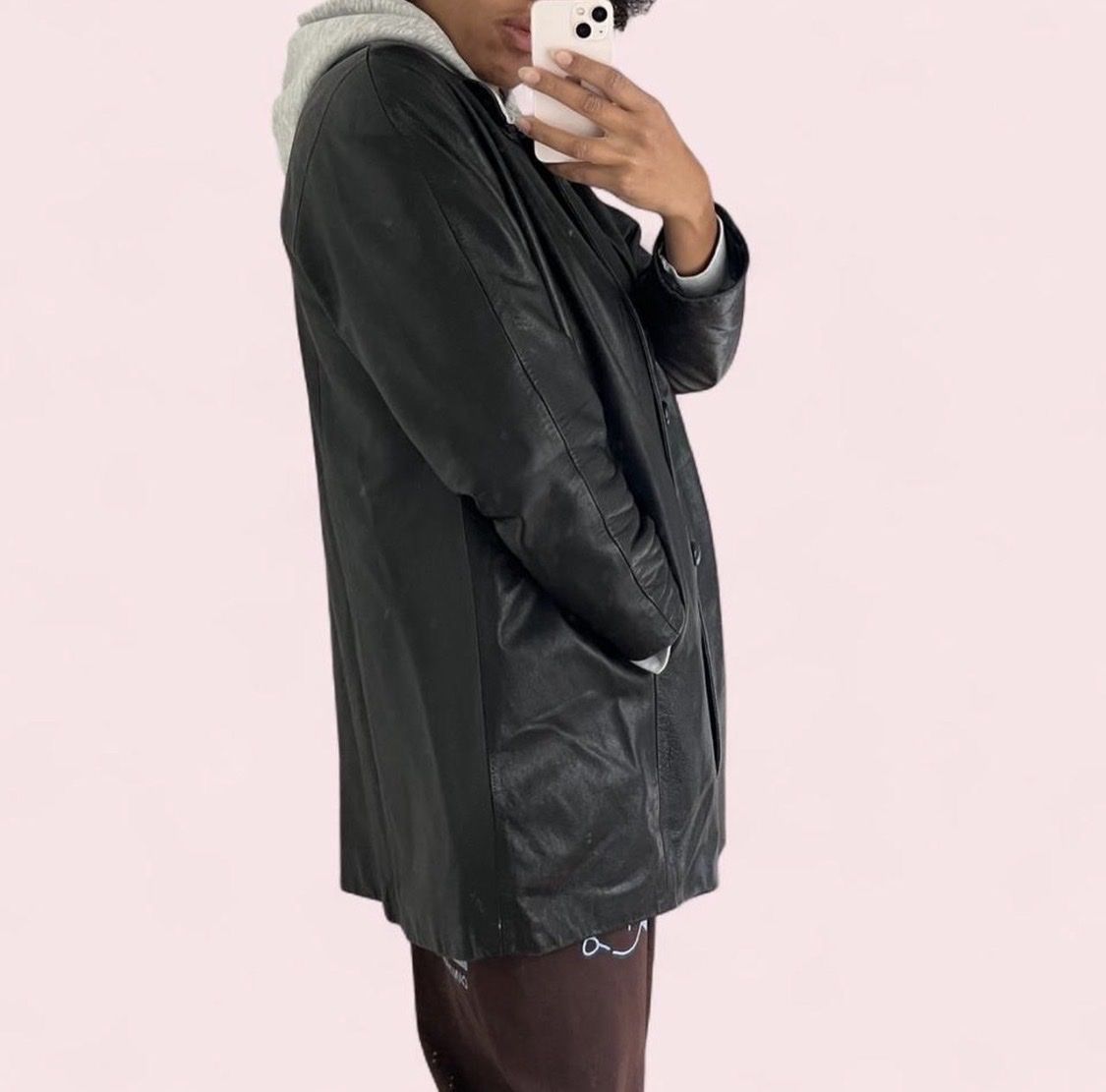 Giacche: Schwarze Vintage Lederjacke – Usato da Zürich venduto da Ivadodo 3
