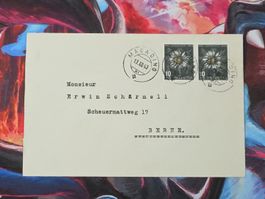 CL31 Enveloppe + Timbre Suisse 1943