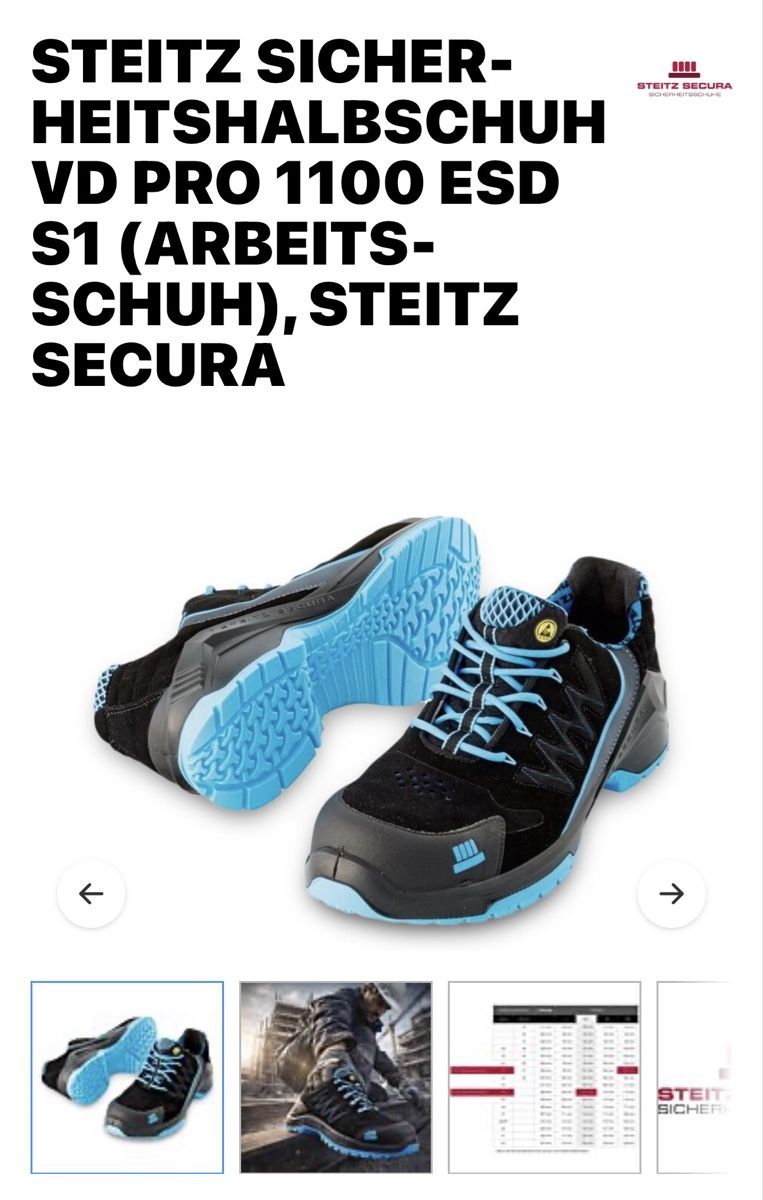 Herrenschuhe: Sicherheitsschuhe Steitz – Gebraucht aus Widnau von Orca007 5