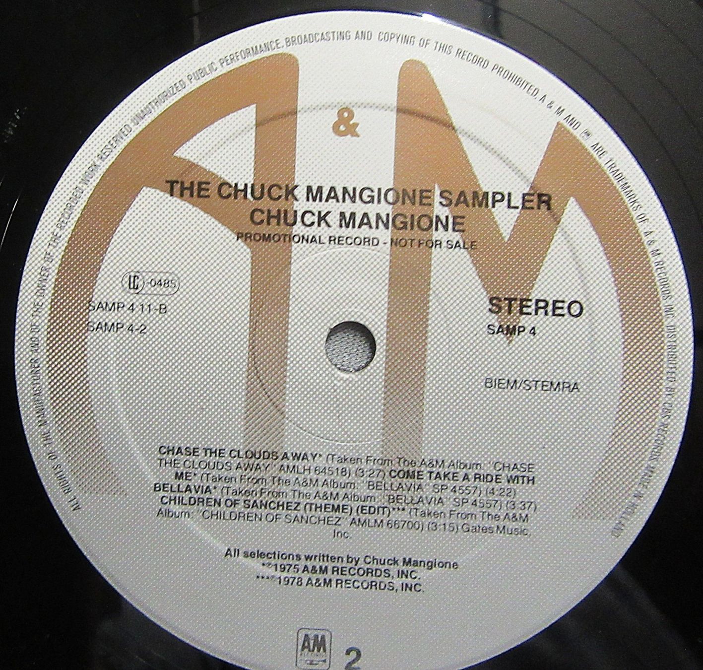 Dischi in vinile: LP - Chuck Mangione - The Chuck Mangione Sampler – Usato da Auenstein venduto da Padabimbim 3