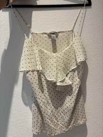Top d'été H&M pois vintage femme, léger et chic