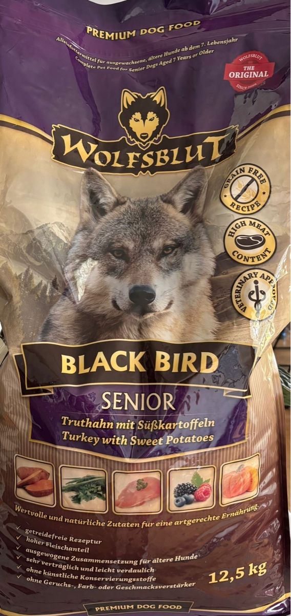 Futter: Hundefutter Wolfsblut Black Bird Senior 12,5kg – Neu und originalverpackt aus Hünenberg See von Miss1611