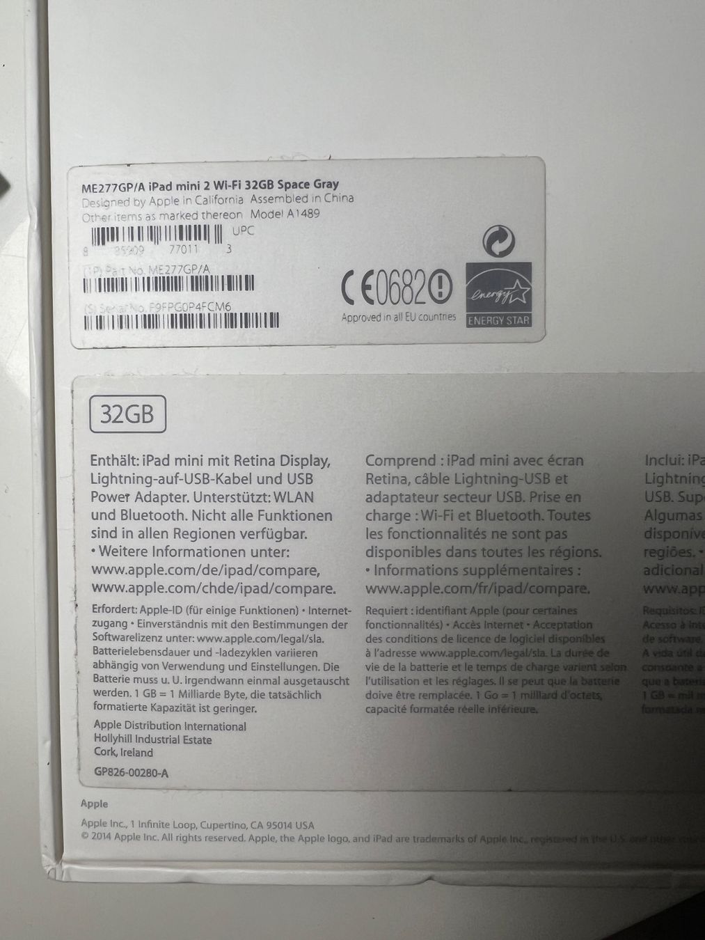 Apple Tablet PC: Apple iPad mini 2 – 32 GB, Space Grau (Wi-Fi) – Usato da Binz venduto da jousi7 4