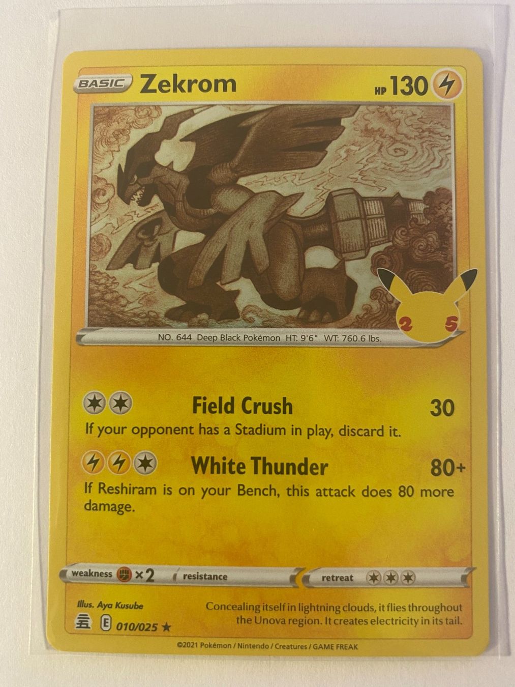 Pokémon Carte collezionabili: Pokemon Zekrom 010/025 Celebrations EN – Nuovo (secondo la descrizione) da Weingarten-Kalthäusern venduto da McGmavlo
