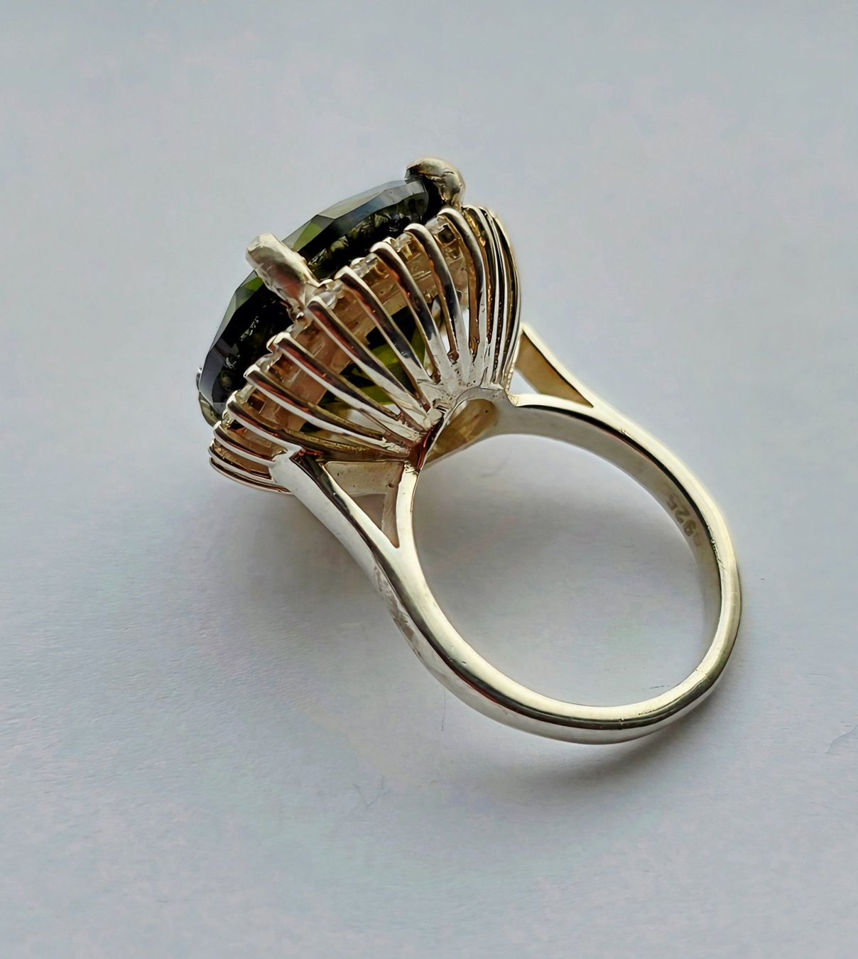 Anelli: Fingerring grüner Topas – Nuovo (secondo la descrizione) da Zürich venduto da Benedikt21 3
