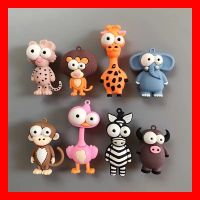 8 tlg Set Magnete Tiere Kühlschrank Flamingo Affe Löwe Zebra