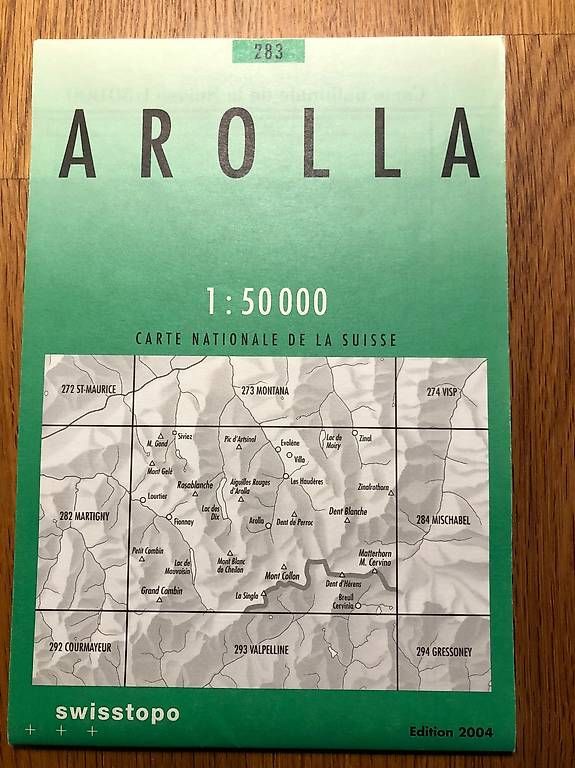 Cartine & Atlanti: Landeskarte Arolla 1:50000 – Usato da Kirchberg BE venduto da lostchild