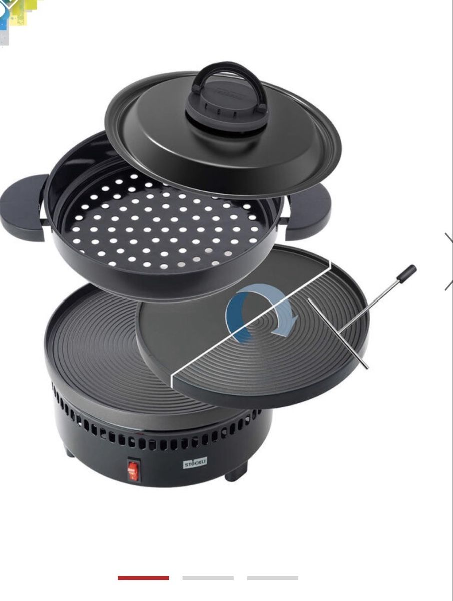 Stöckli Elettrodomestici da cucina: Maroniofen mit Crepe und Grillplate – Usato da Wängi venduto da Boston11 2