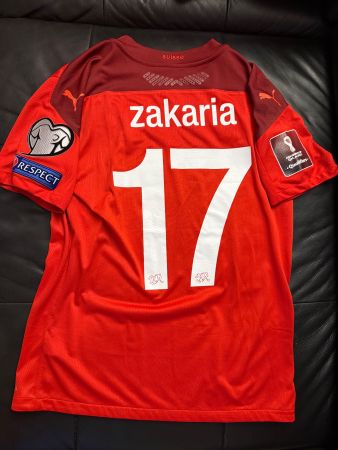 Schweizer Nati #17 Zakaria Match Trikot