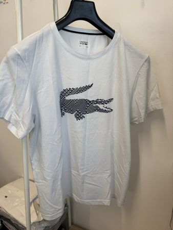 Lacoste Sport T-Shirt Weiß Logo XXL NEU